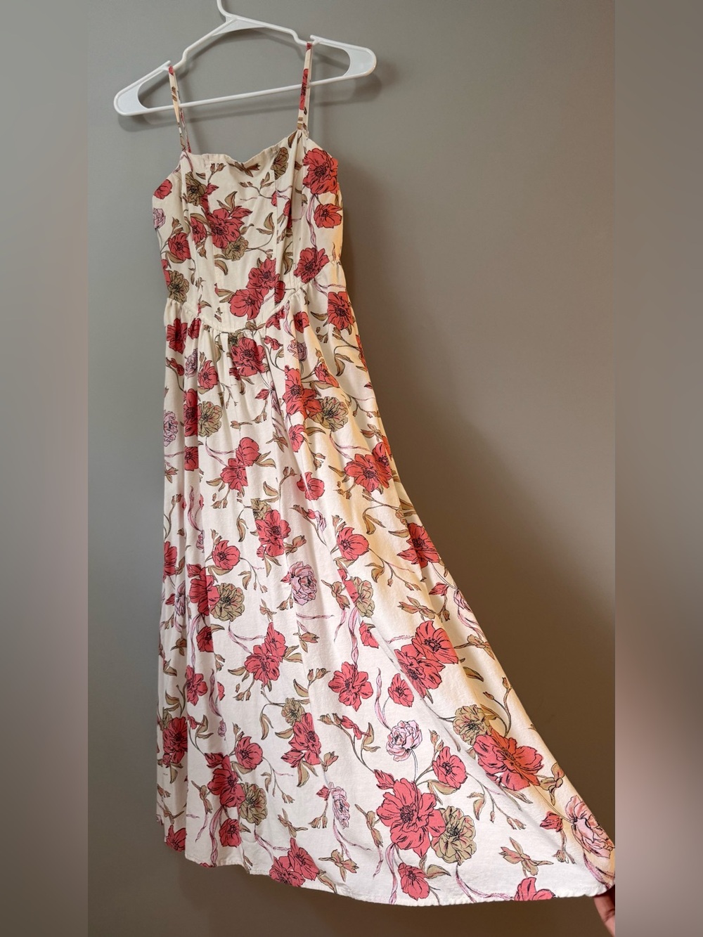 Floral Spaghetti-Strap Dress
